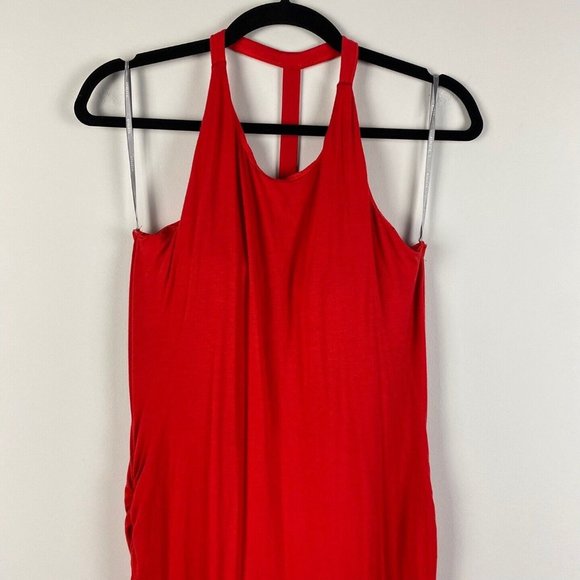 Athleta Serenity Maxi Dress Saffron Red Size Medium - Picture 2 of 9